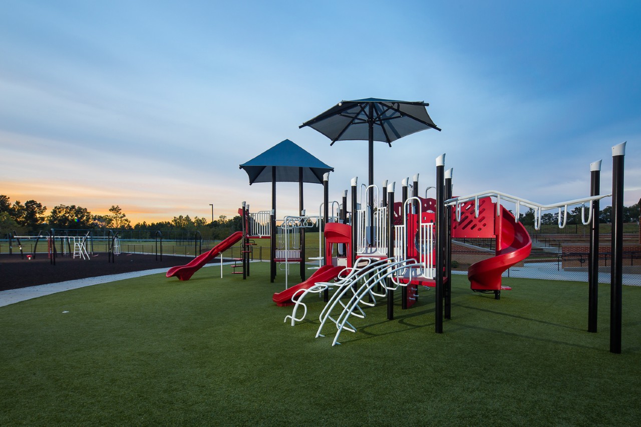 Synthetic grass playground by Southwest Greens of Huntsville